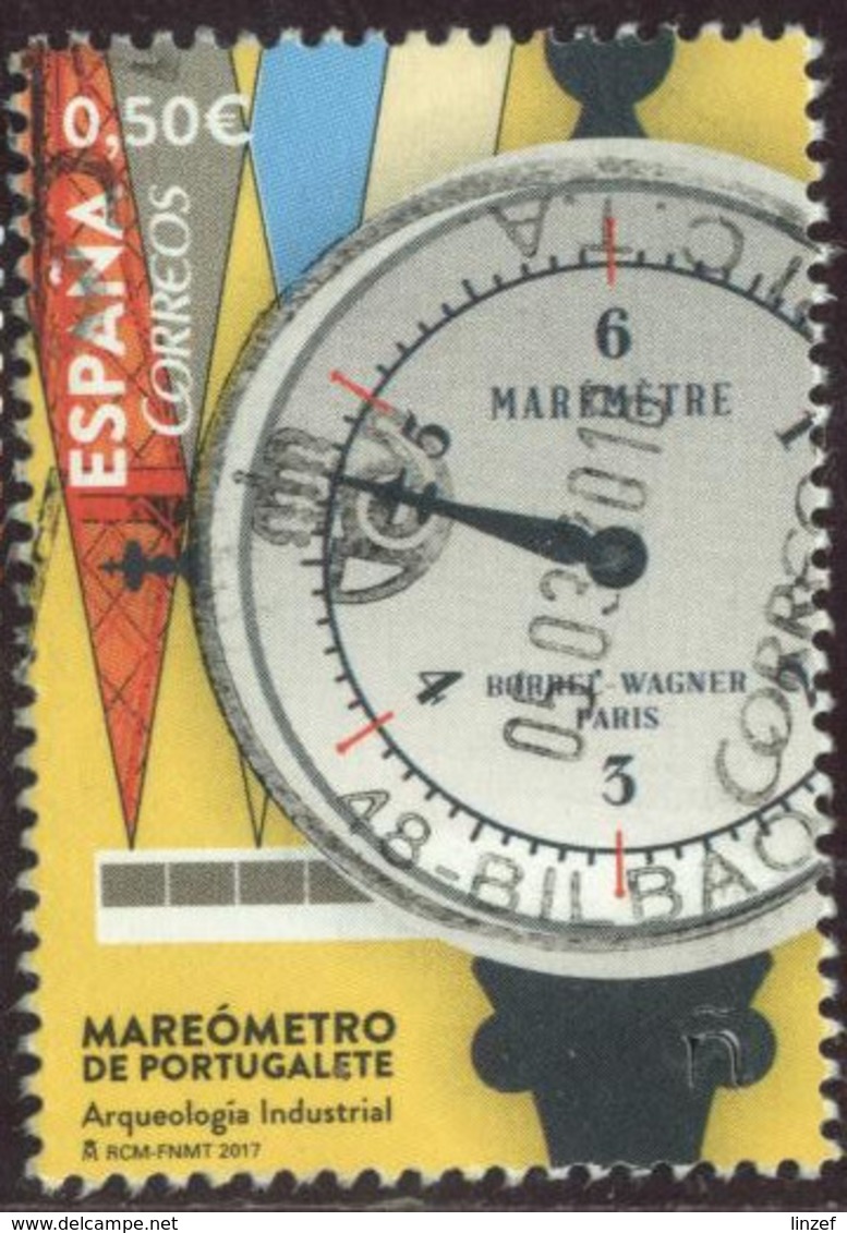 Espagne 2017 Yv. N°4908 - Marégraphe De Portugalete - Oblitéré - Ungebraucht