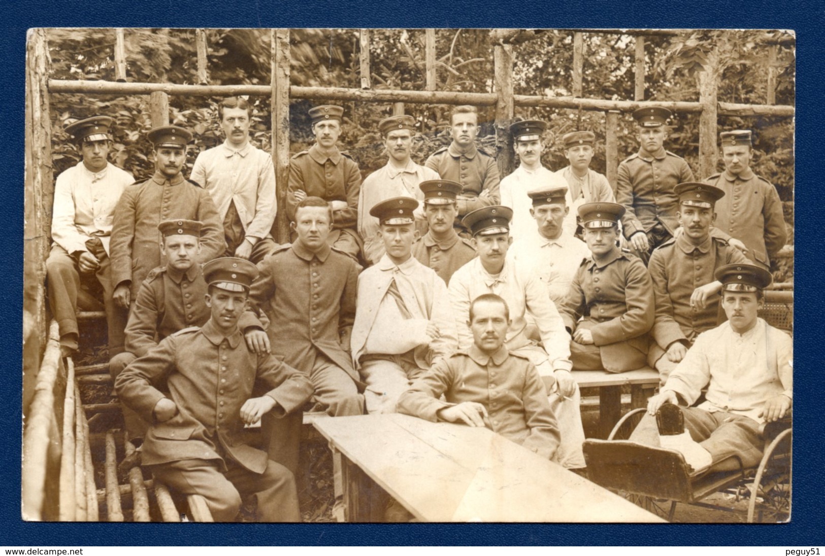 Kassel. Soldats Allemands à L'Hôpital  Rotes Kreuz Krankenhaus De Kassel. Feldpost Cassel Juillet 1916 - Kassel