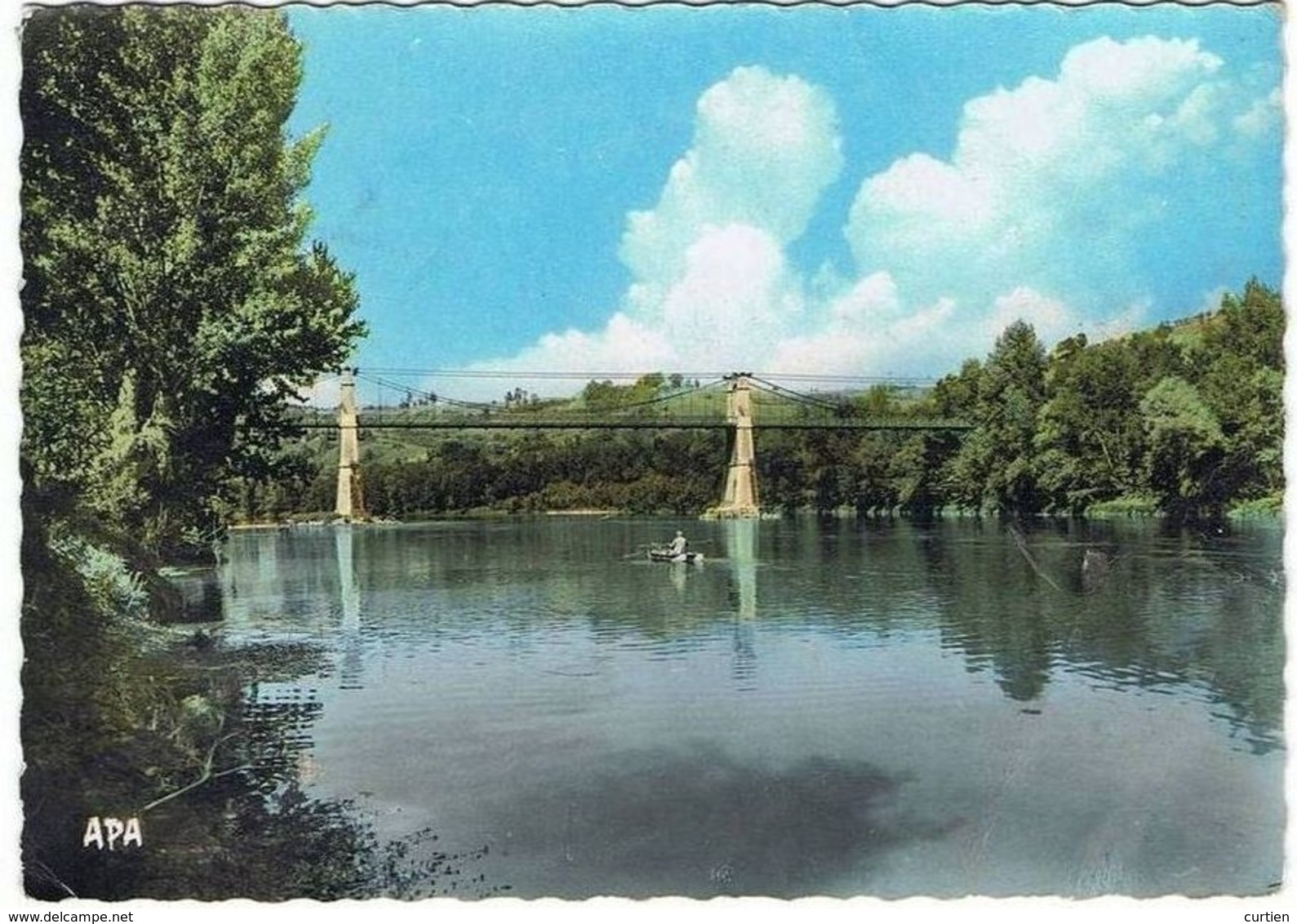 SAINT NICOLAS  De La GRAVE .82 .le Pont Coudol. Pecheur (barque)1966. - Saint Nicolas De La Grave