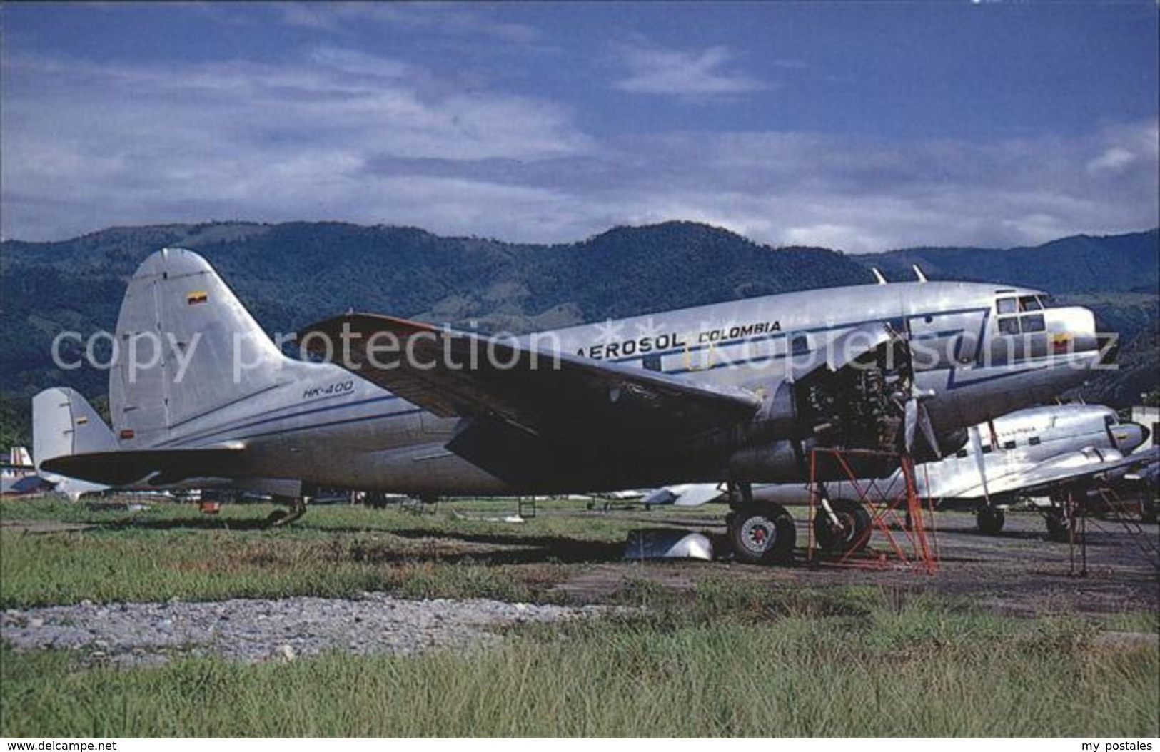 72202915 Flugzeuge Zivil Aerosol Colombia HK-400 Curtiss C. 46F C/n 22468 Flugze - Otros & Sin Clasificación