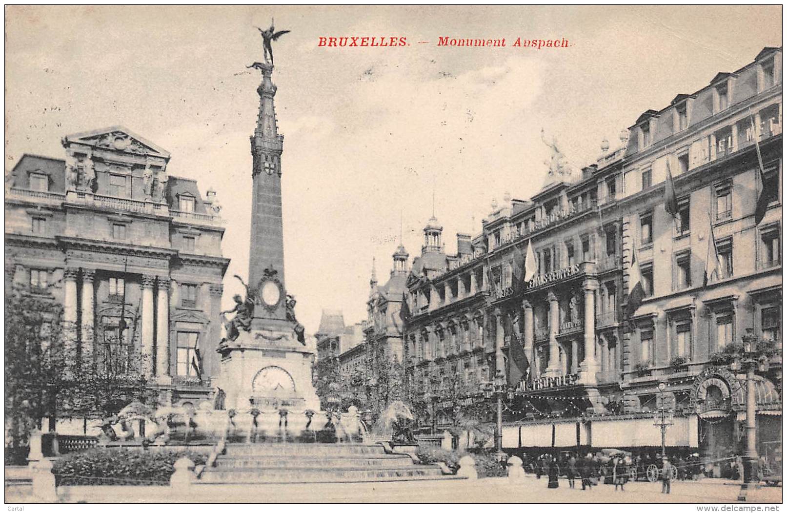 BRUXELLES - Monument Anspach - Monumenten, Gebouwen