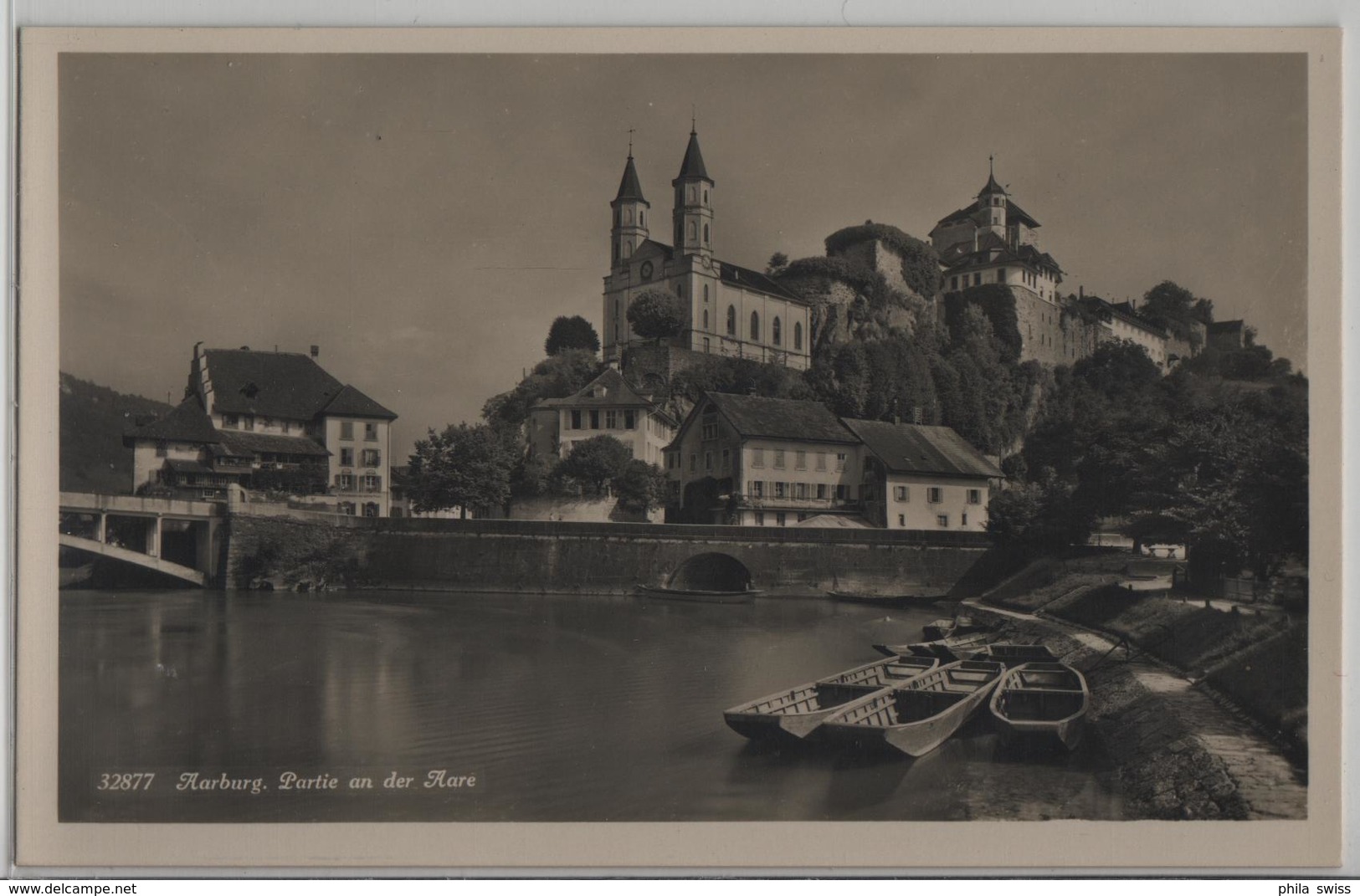 Aarburg - Partie An Der Aare Weidling-Boote - Aarburg