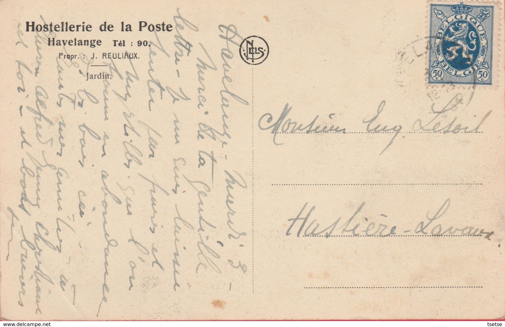 Havelange - Hostellerie De La Poste -Jardin ... Espace Détente - 1931   ( Voir Verso ) - Havelange