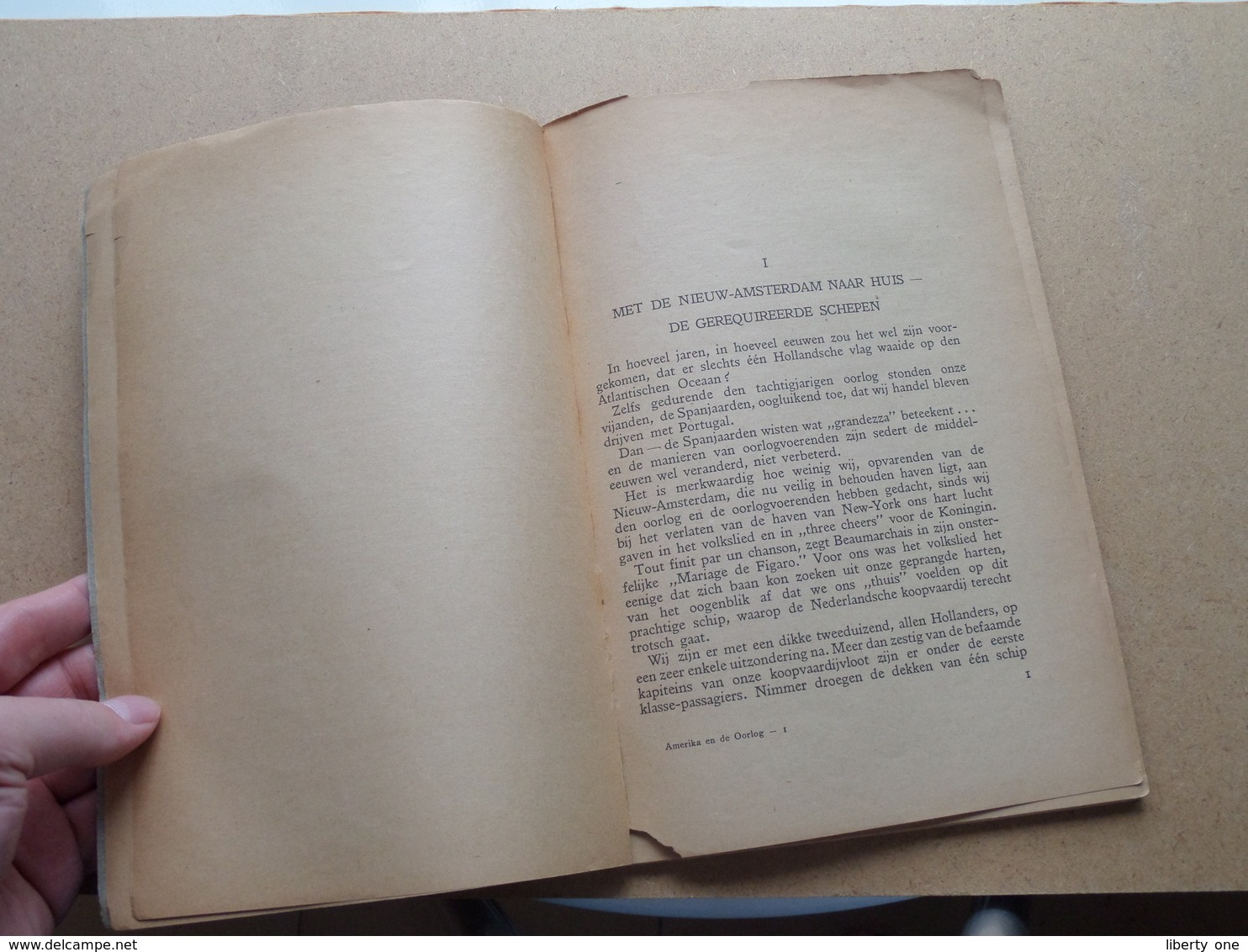 AMERIKA EN DE OORLOG Door J. E. Van Der WIELEN ( Zie Foto's ) Uitg. A. W. Sijthoff's Leiden / 75 Pagina's ! - Nederlands