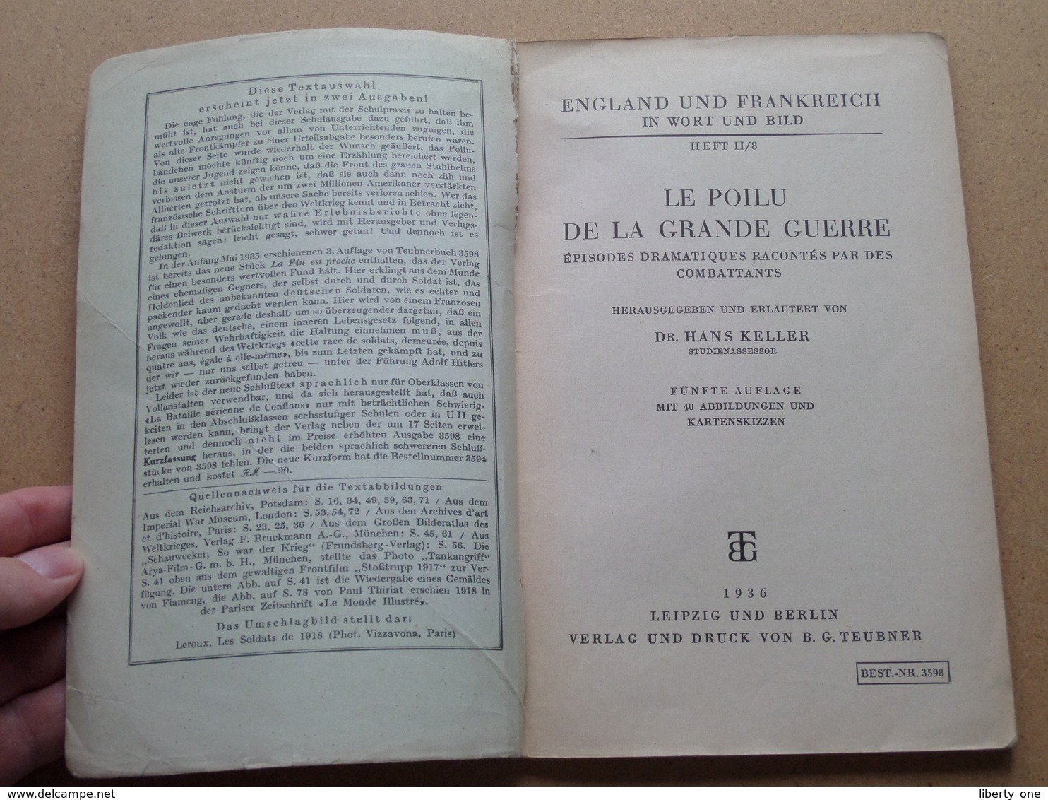 ENGLAND UND FRANKREICH In Wort Und Bild Heft II/8 - LE POILU DE LA FRANDE GUERRE (3598) ! - Alemán