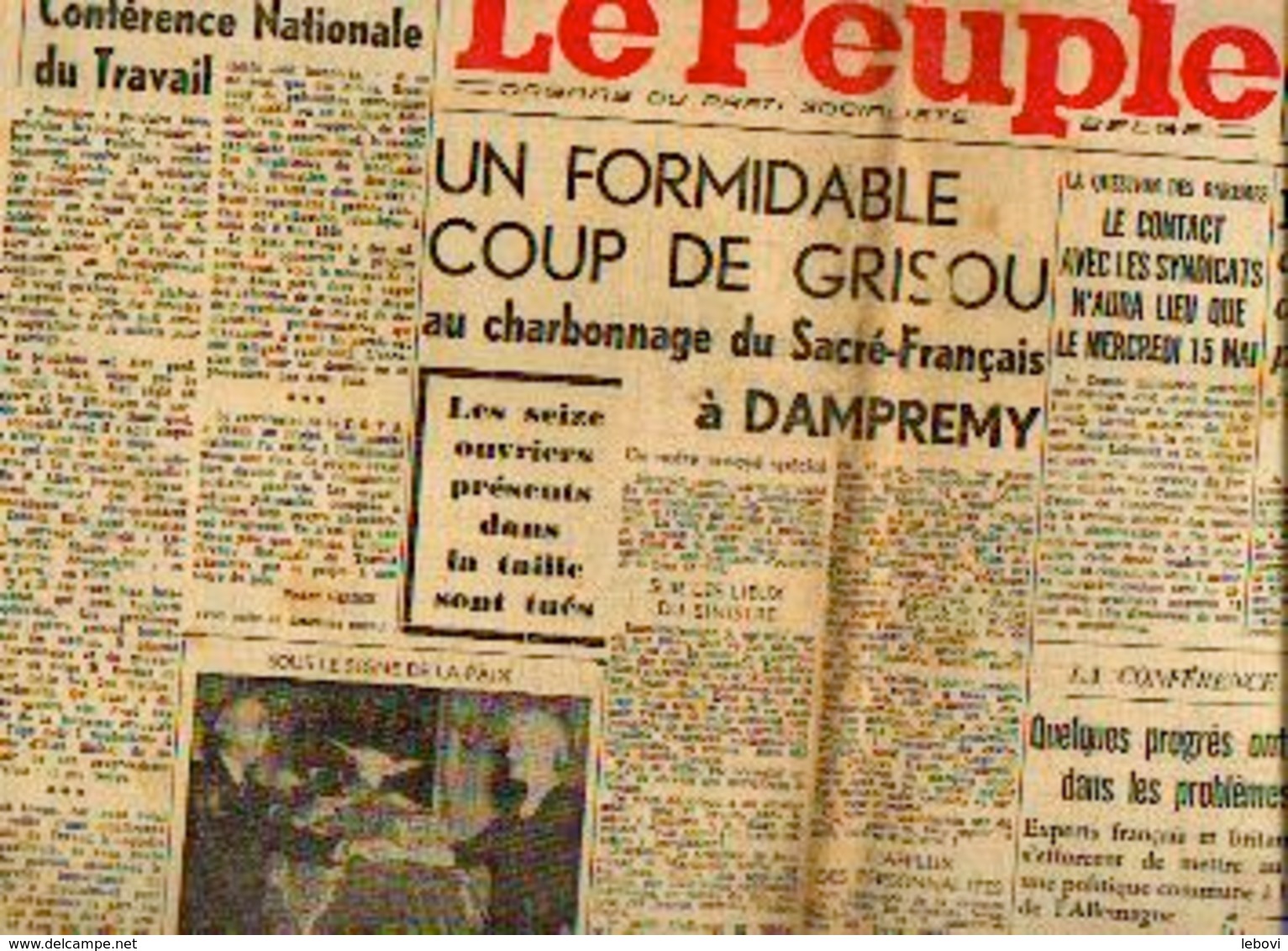 (DAMPREMY) – Charbonnage Du Sacré-français  - Coup De Grisou – 16 Victimes – Lot De 2 Journaux Complets (5/1946) - Autres & Non Classés