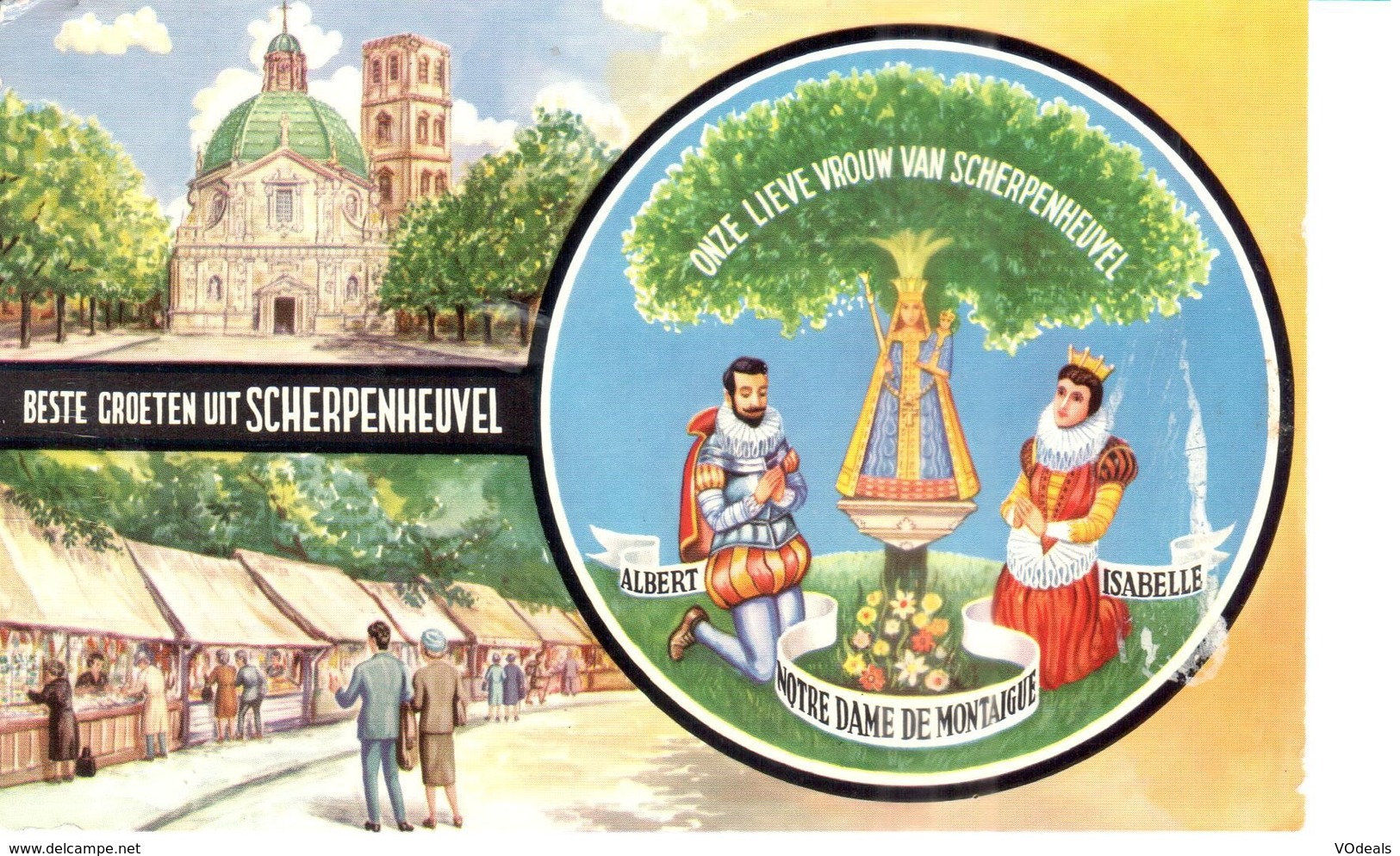 Scherpenheuvel-Zichem - CPA - Montaigu - Beste Groeten - Scherpenheuvel-Zichem