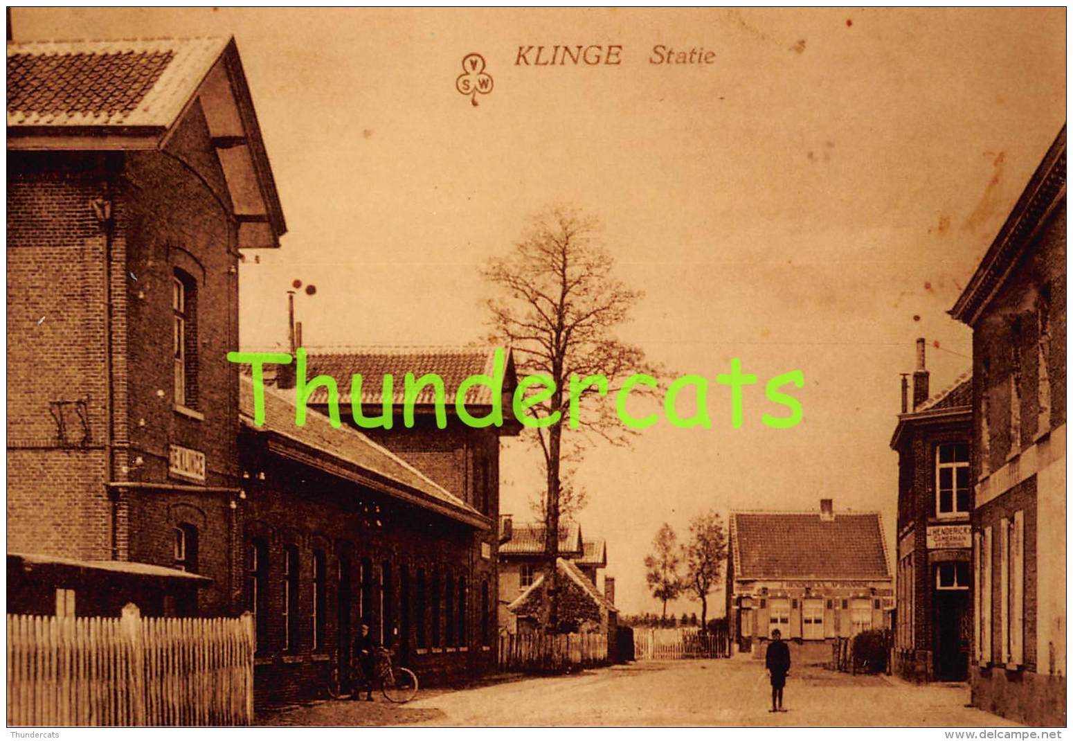 FOTO UIT 1980 DE KLINGE STATIE STATION GARE - Sint-Gillis-Waas