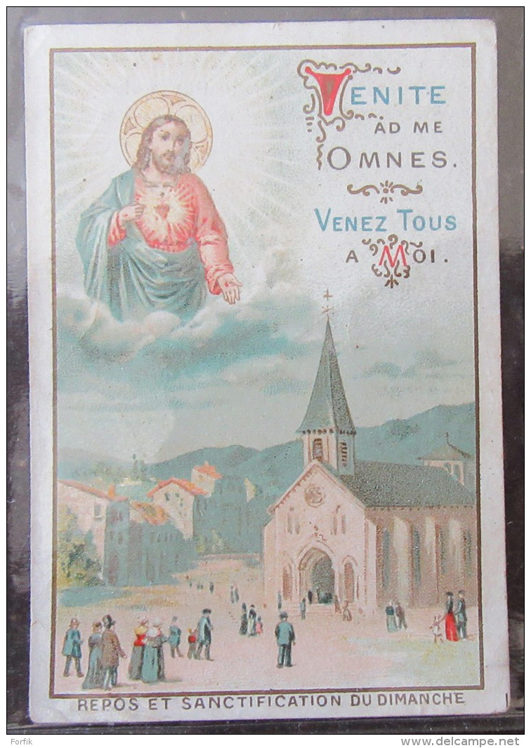 Image Pieuse / Holy Card - Repos Et Sanctification Du Dimanche - Imprimeur Petithenry Paris - Non-daté - Images Religieuses