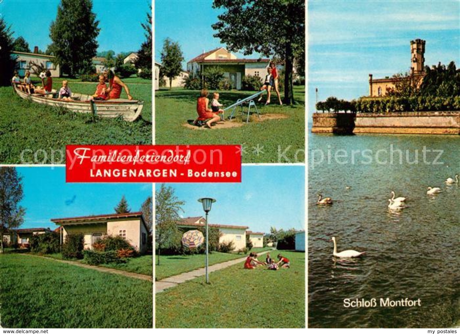 43148147 Langenargen Bodensee Familienferiendorf Schloss Montfort Schwaene Lange - Langenargen