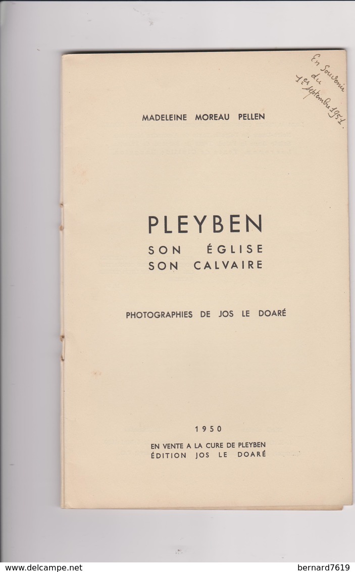 Revue 29 Pleyben Madeleine Moreau-pellen 26 Pages 1950 - Otros & Sin Clasificación