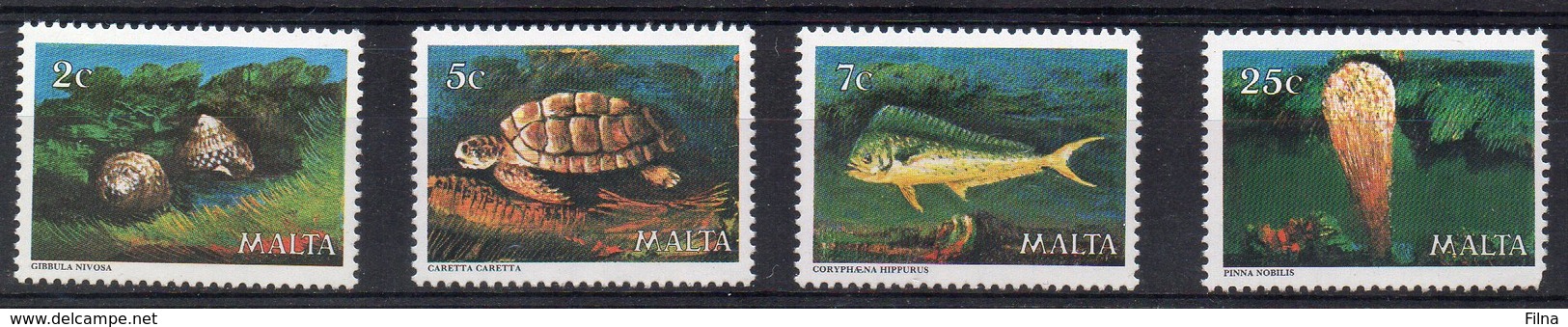 MALTA 1979 - FAUNA - PESCI - FAUNA MARINA - SERIE COMPLETA - MNH ** - Malta