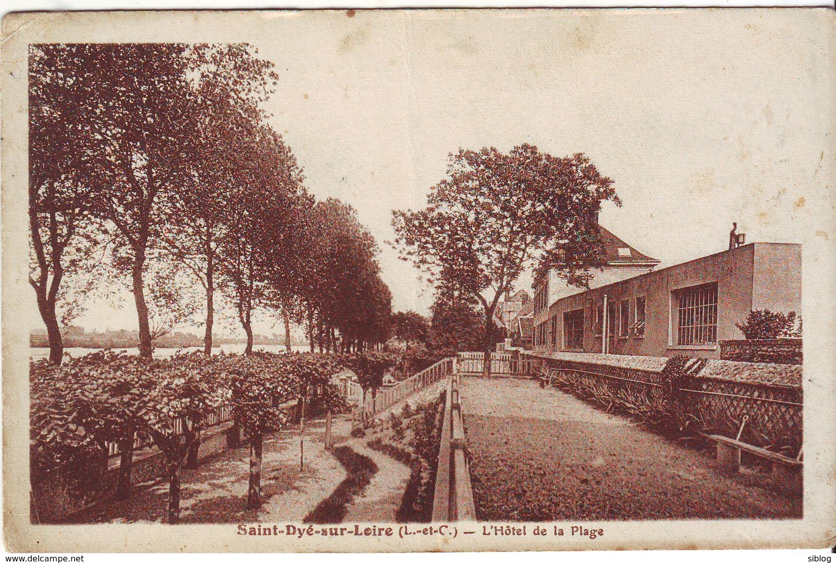 CPA - SAINT DYE SUR LOIRE - L'hôtel De La Plage - Autres & Non Classés