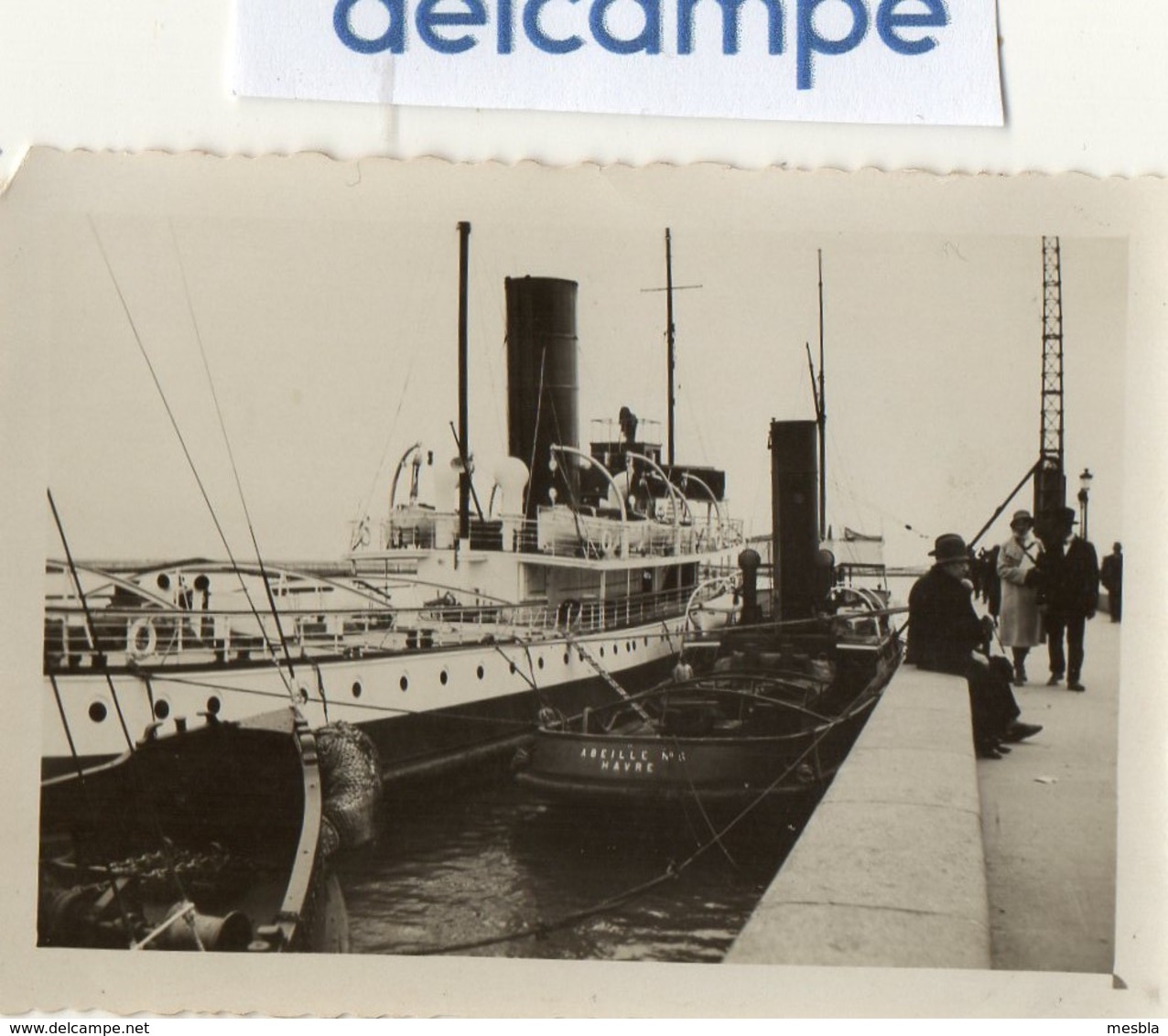 PHOTO  ANCIENNE -   LE HAVRE -  Port Du Havre 29 Mai  1932  - Bateau  ABEILLE N°6 ?  HAVRE - Lieux