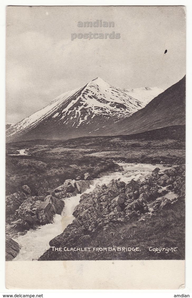 SCOTLAND Highlands, The Clachlet View Fm Ba Bridge, C1910s Vintage Postcard - Other & Unclassified