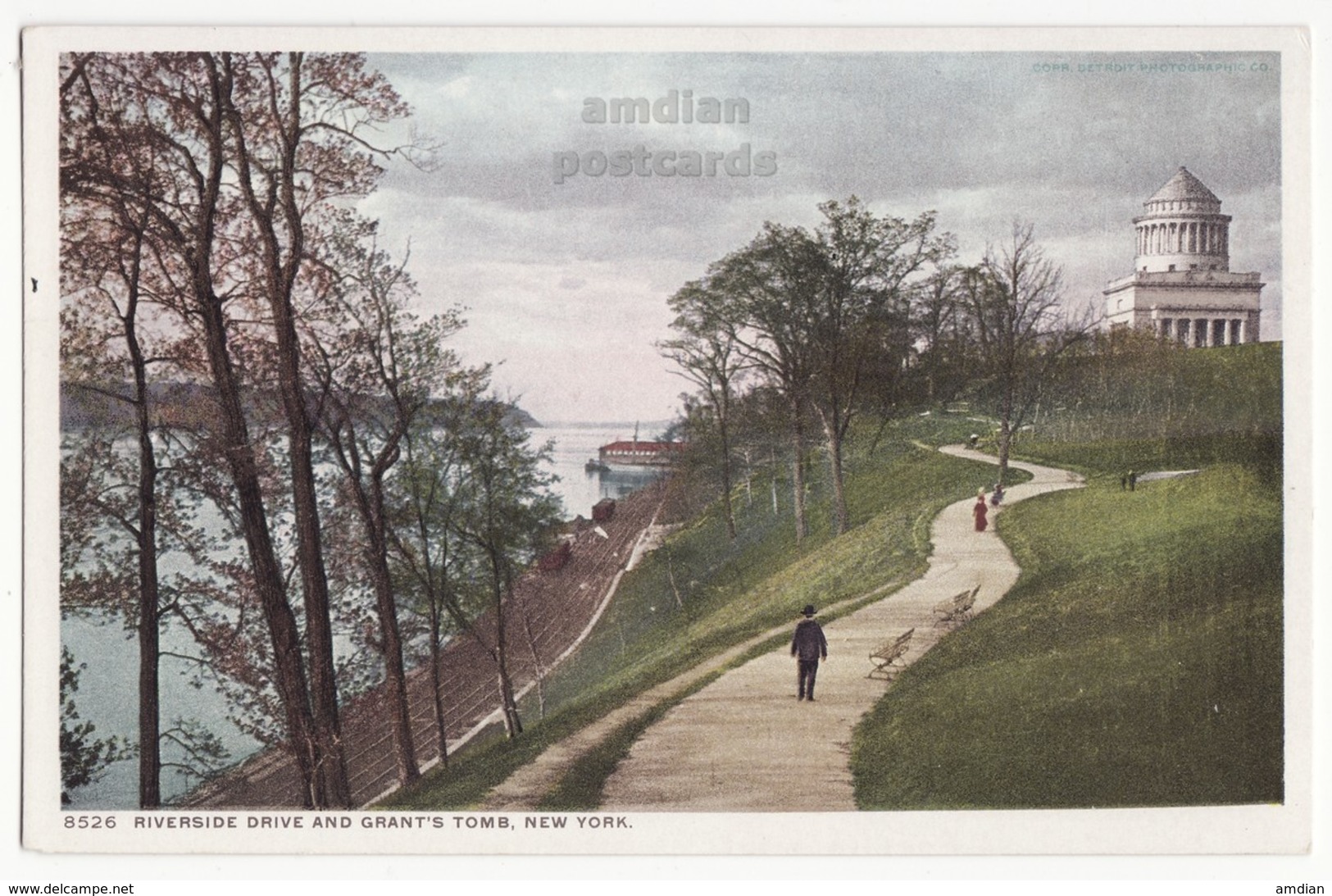 USA, NEW YORK CITY, NY, Riverside Drive And Grand's Tomb, Antique Unused C1910-1920s Vintage Postcard - Autres & Non Classés