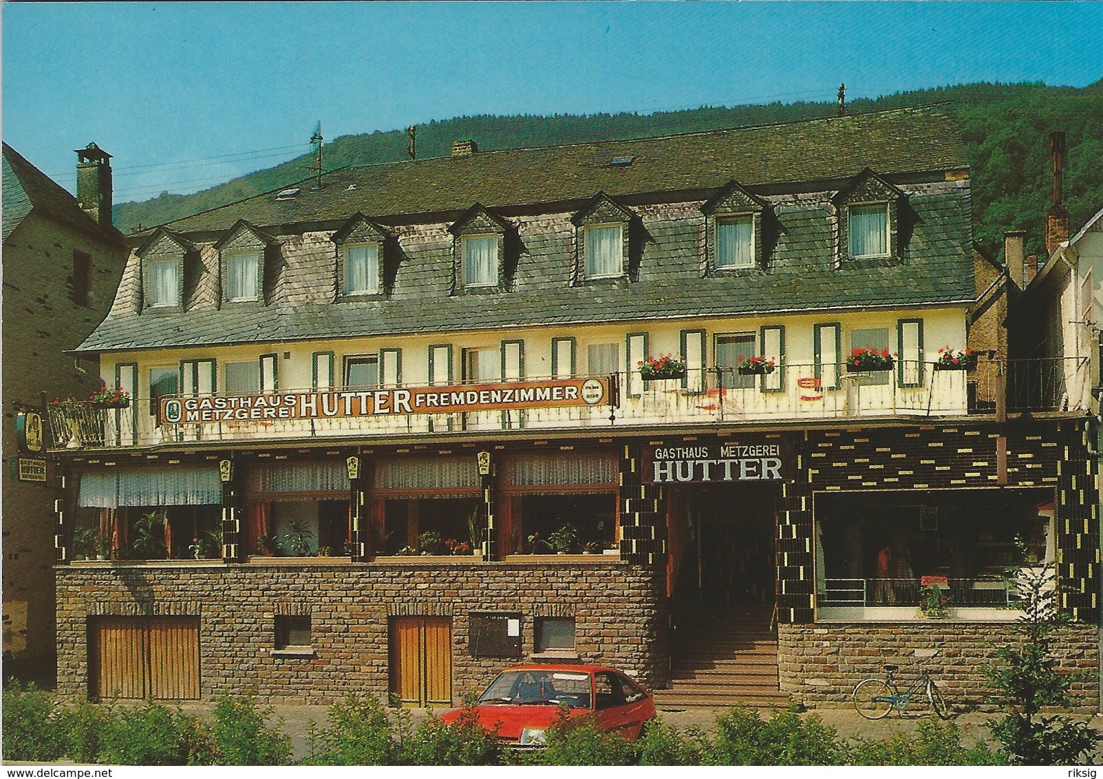 Gasthaus - Metzgerei Hutter.  Bremm/Mosel    Germany. # 05958 - Hotels & Gaststätten