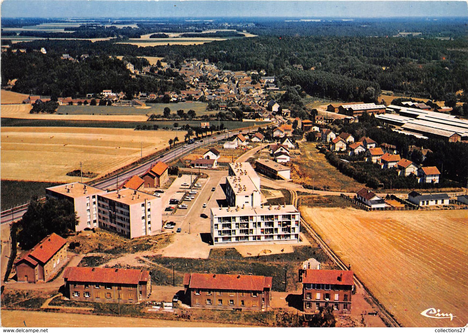 27-TILLIERES-SUR-AVRE- VUE PANORAMIQUE GENERALE LES BOISSIERES - Tillières-sur-Avre