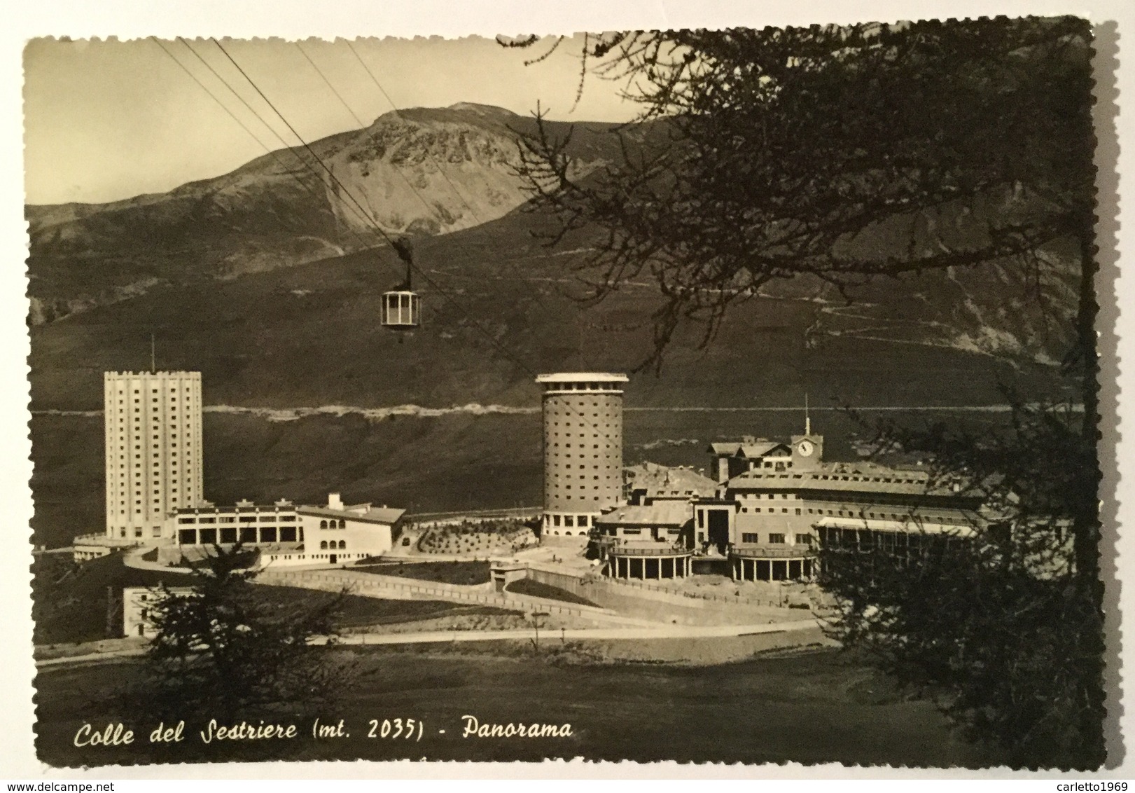 Colle Del Sestriere Panorama Viaggiata Fg - Autres & Non Classés