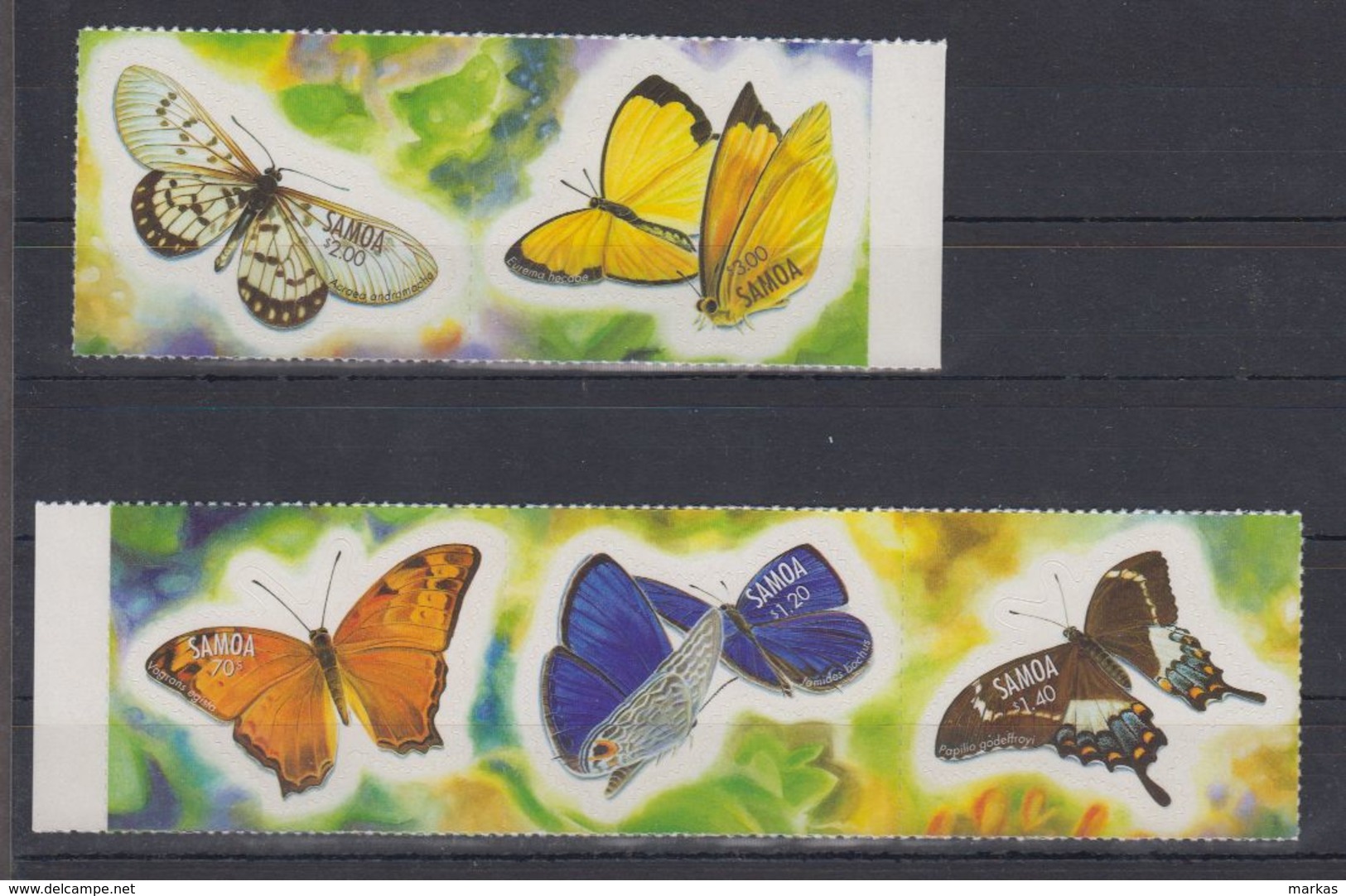 F69. MNH Samoa Nature Animals Insects Butterflies - Butterflies