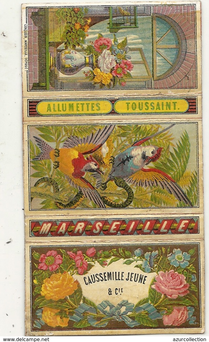 ALLUMETTES TOUSSAINT . MARSEILLE .CHROMOLYTOGRAPHIE . - Boîtes