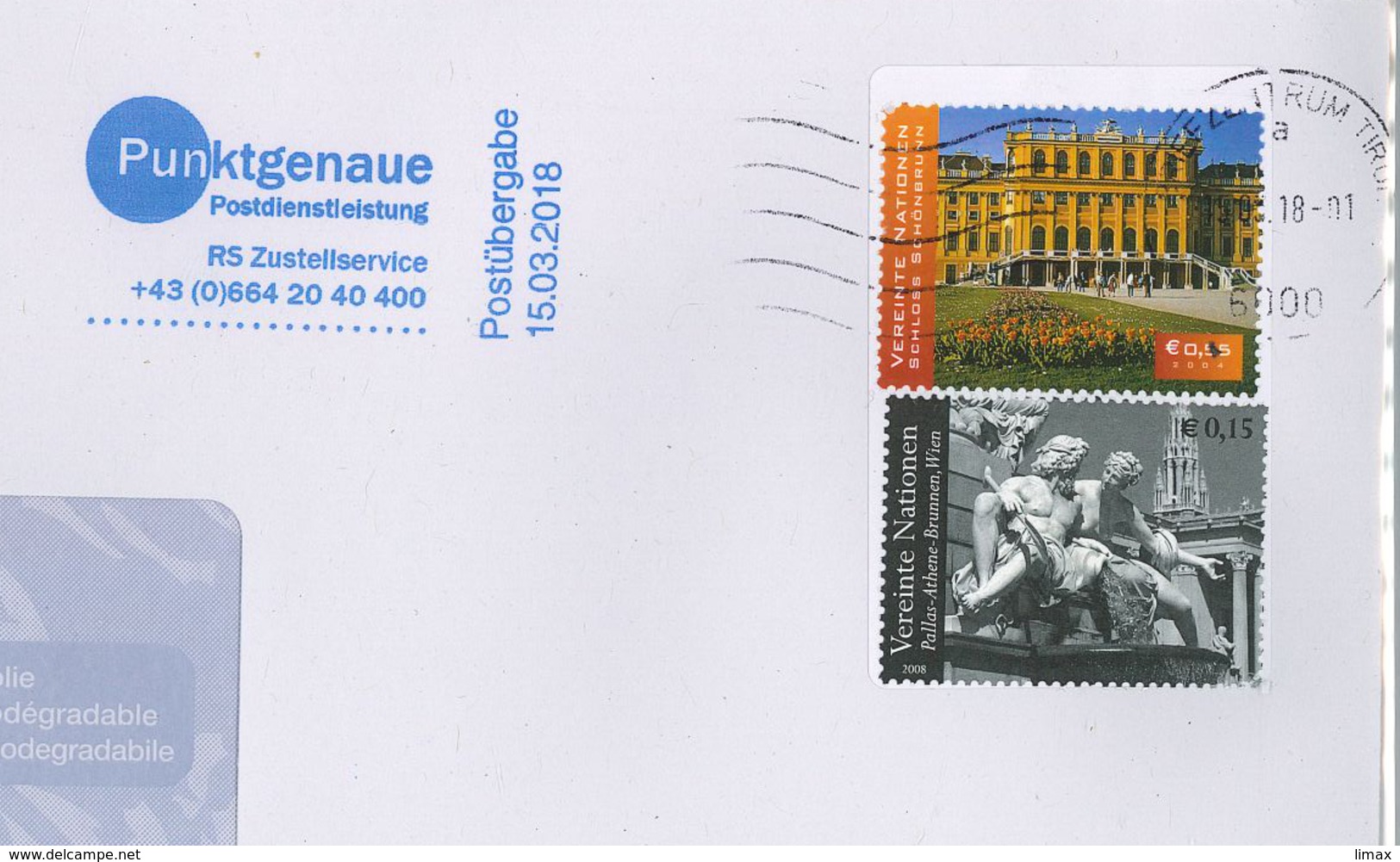 Briefzentrum Tirol Pallas Athene Schönbrunn - Storia Postale