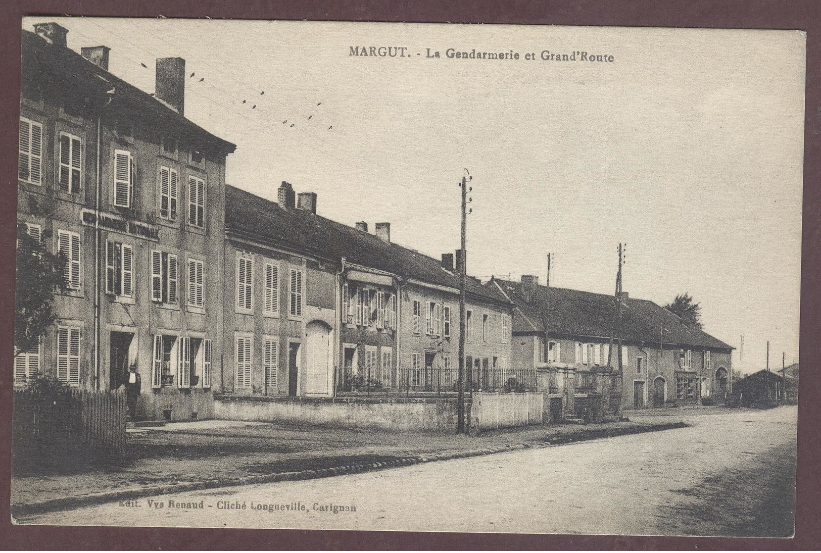 MARGUT La Gendarmerie Grande Rue Ardennes 08370 ** Margut Canton De Carignan - Autres & Non Classés