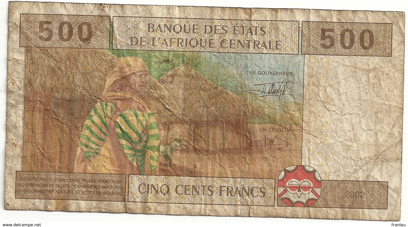 Banque Des états De L'Afrique Centrale Congo 500 Francs - Non Classés