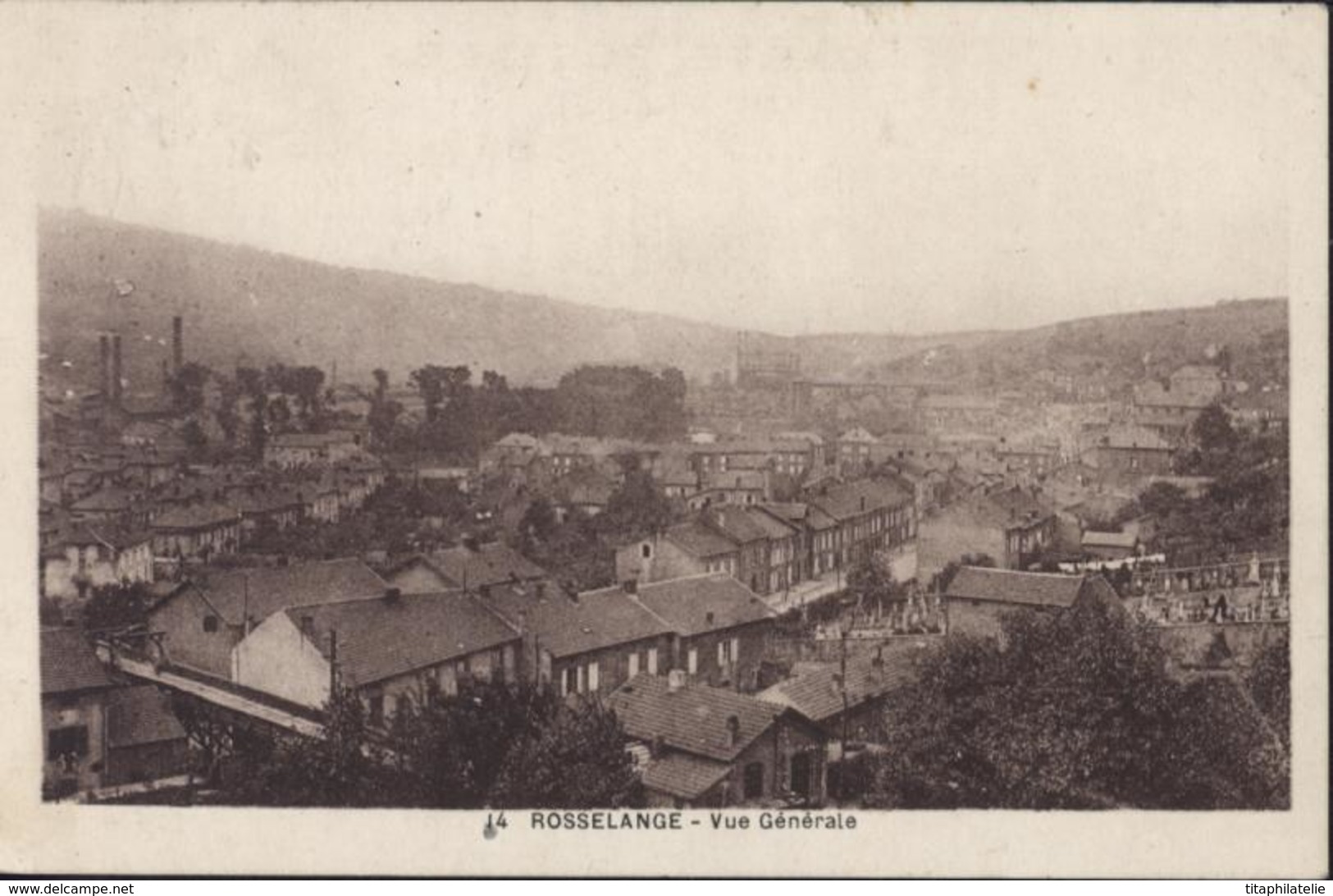 CPA Rosselange Vue Générale YT 272 CAD 1931 Moselle - Autres & Non Classés