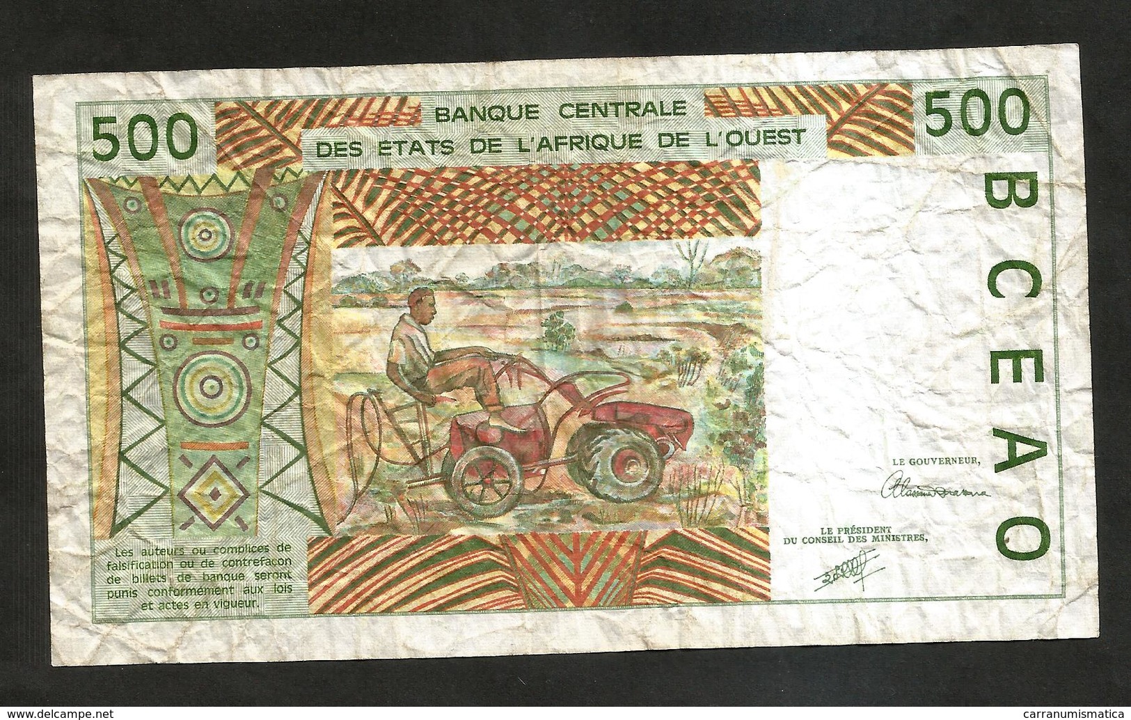 AFRICA - BANQUE CENTRALE Des ETATS De L' AFRIQUE De L'OUEST - 500 FRANCS (1997) - Altri – Africa