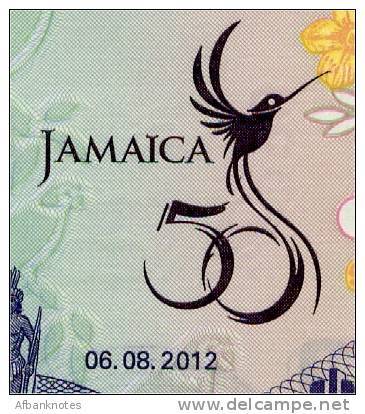 JAMAICA        50 Dollars     Comm.    P-89        6.8.2012        UNC - Giamaica