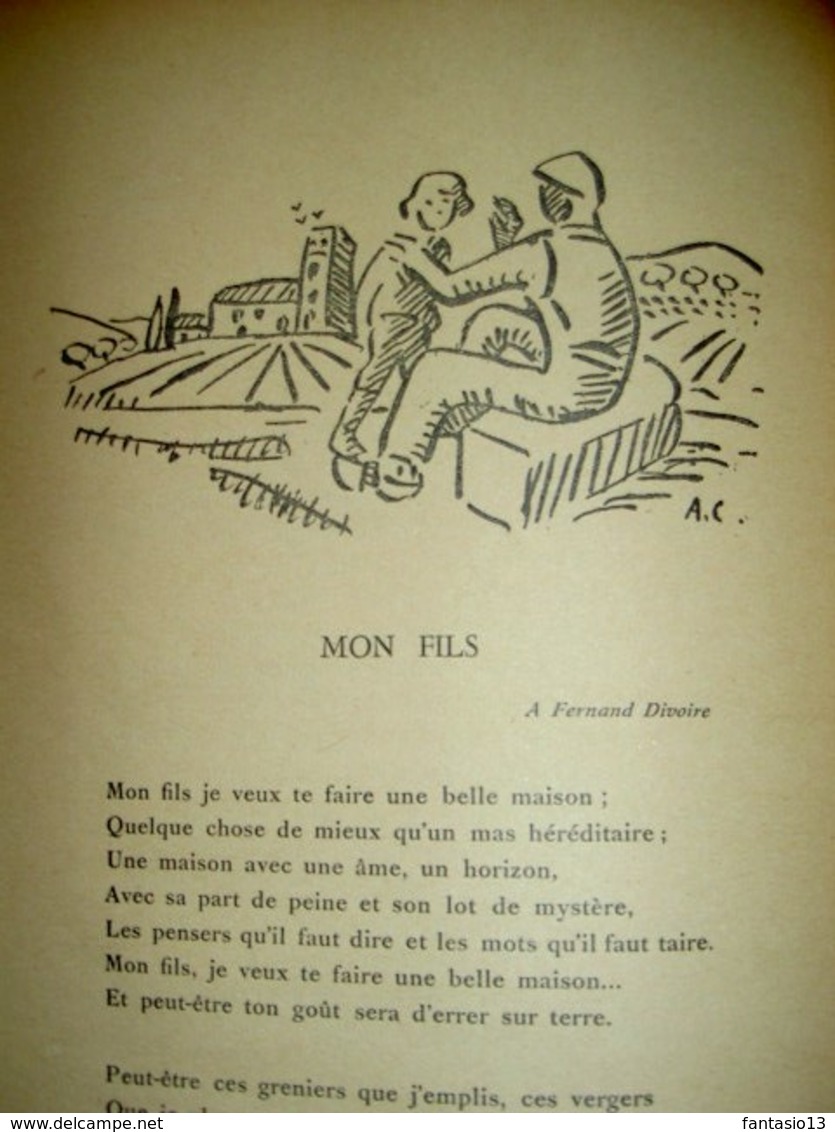 Les confidences lyriques  Poèmes inédits de Georges Delaquys 1945 illustré Léo Lelée A. Chabaud  Seyssaud Bergier etc