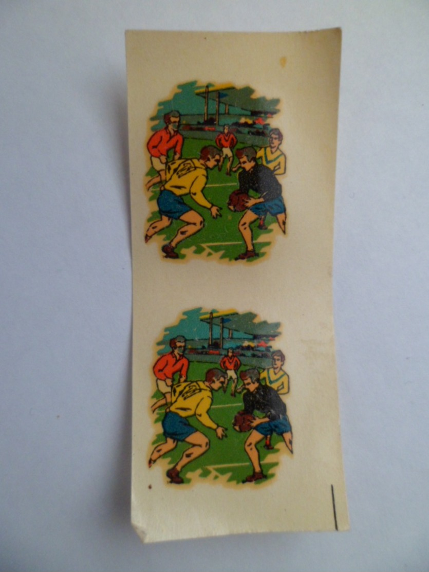 2 Chromotransfert  1950 1960 Sport Rugby - Stickers