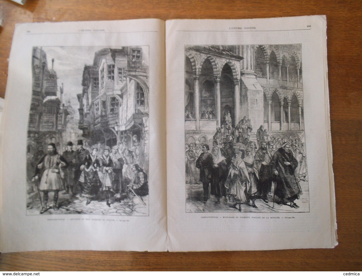 L'UNIVERS ILLUSTRE DU 20 MARS 1880 CONSTANTINOPLE CHRETIENS DE PERA,MUSULMANS DE STAMBOUL,FABRICATION DES DRAGEES - 1850 - 1899