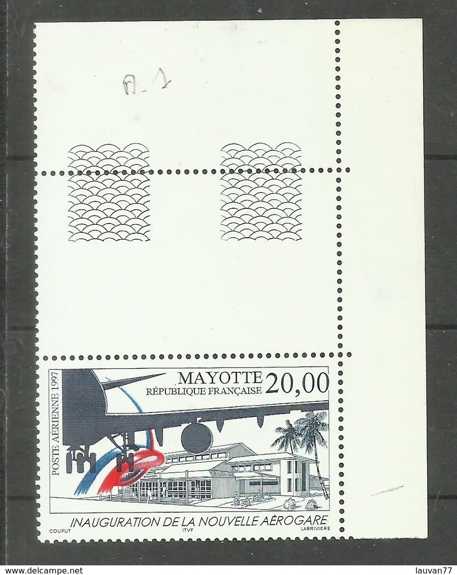 Mayotte Poste Aérienne N°1 Neuf** Cote 12 Euros - Airmail