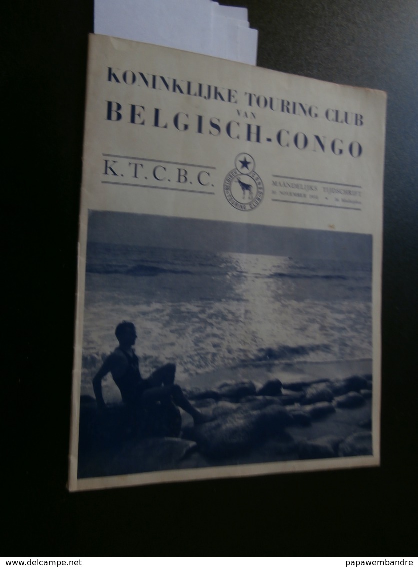 Touring Club Belgisch Congo 9 (30/11/1954) : Kiubo, Vista, Noord-Afrika, R Ravon - Autres & Non Classés