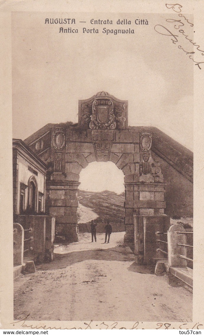 AUGUSTA - SIRACUSA - SICILIA - ITALIA  - CPA DE 1915. - Siracusa