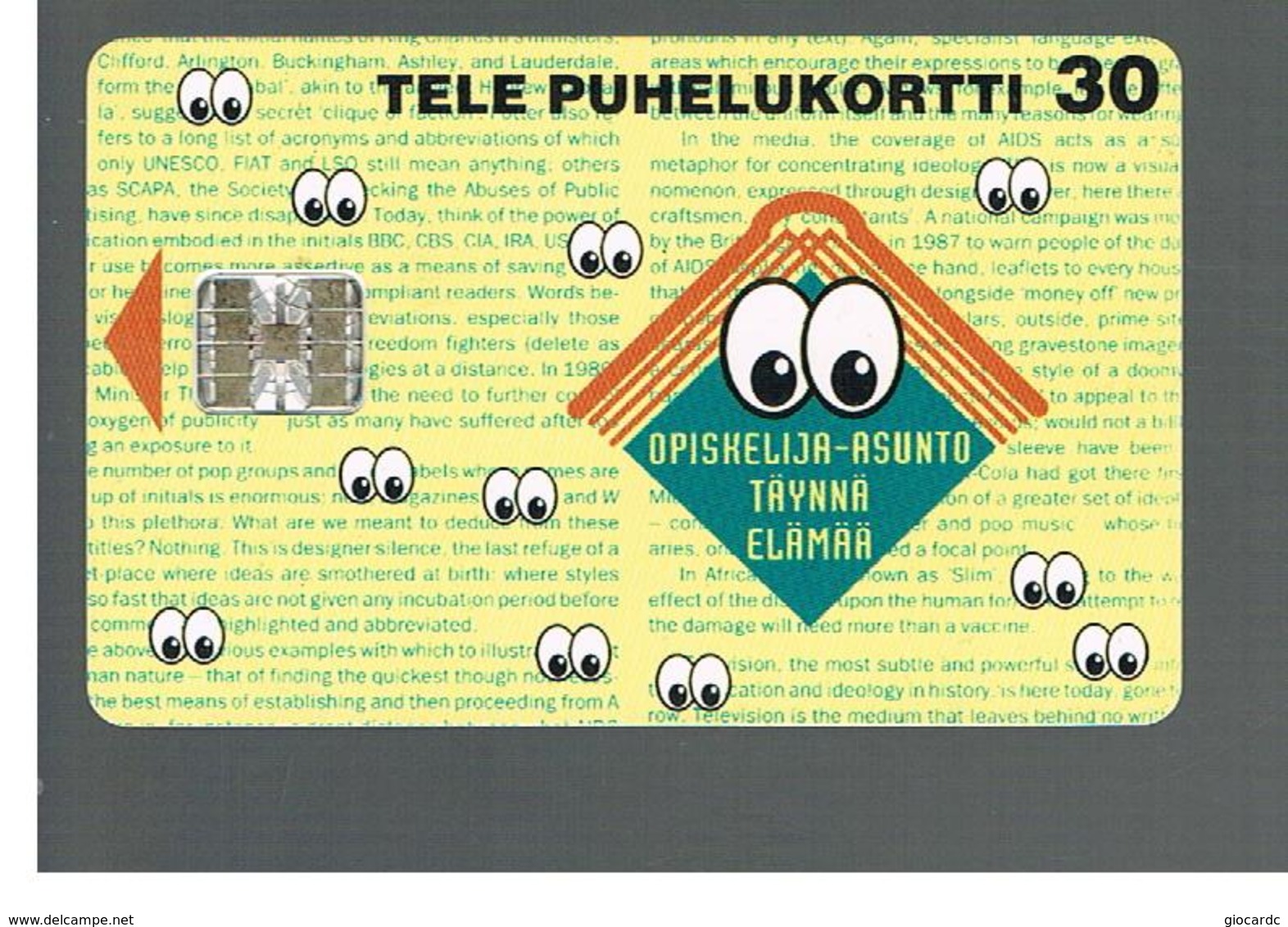 FINLANDIA (FINLAND) -  1995  EYES                      - USED - RIF. 10808 - Finlandia