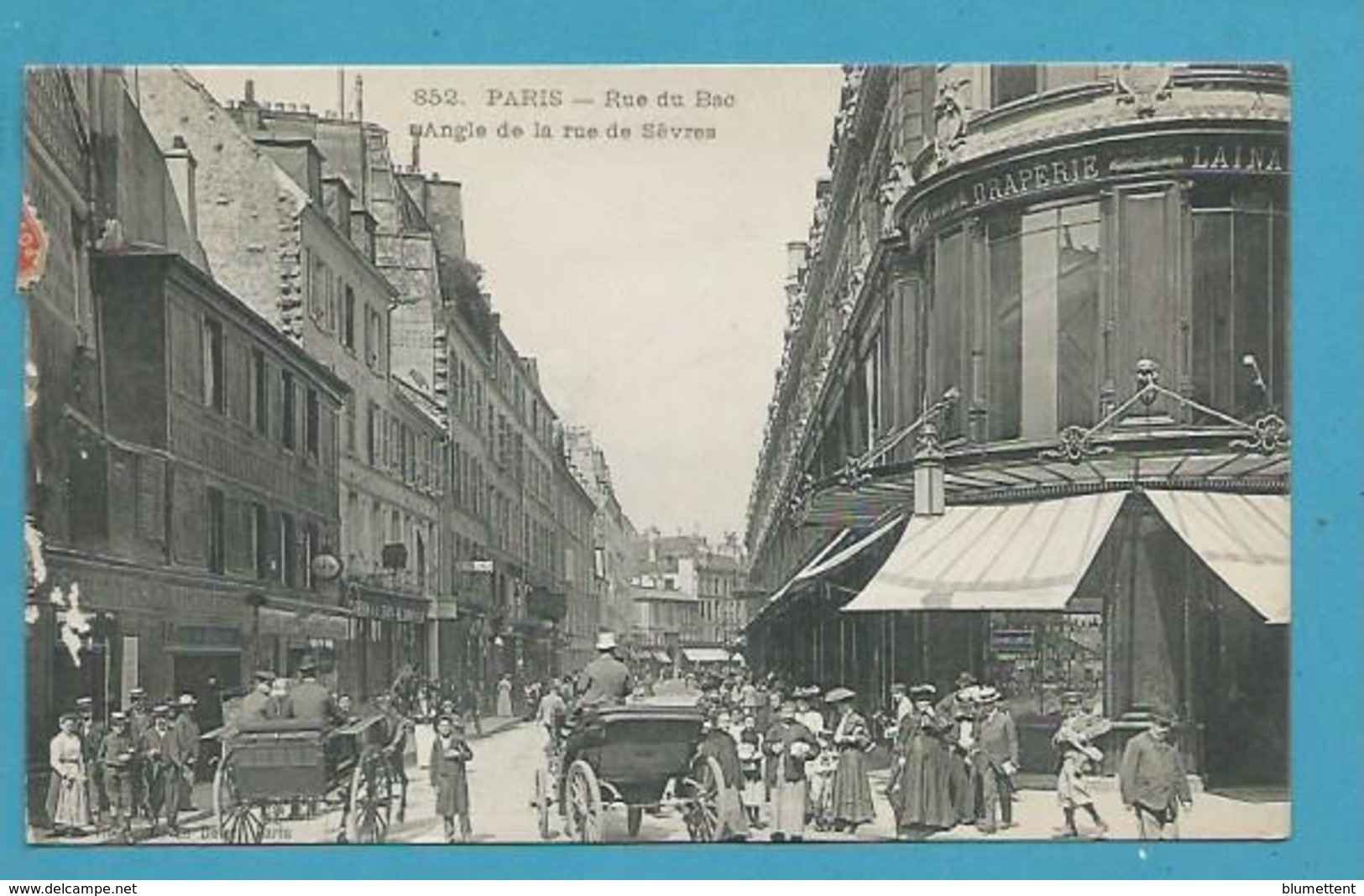 CPA 852 - La Rue Du Bac Angle De La Rue De Sèvres PARIS VIIème - Distrito: 07