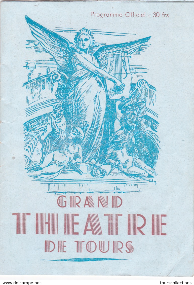 Programme GRAND THEATRE De TOURS (37) Saison Lyrique 1950 - 1951 - Paillasse; Balalaika; Cavalleria Rusticana - Programs