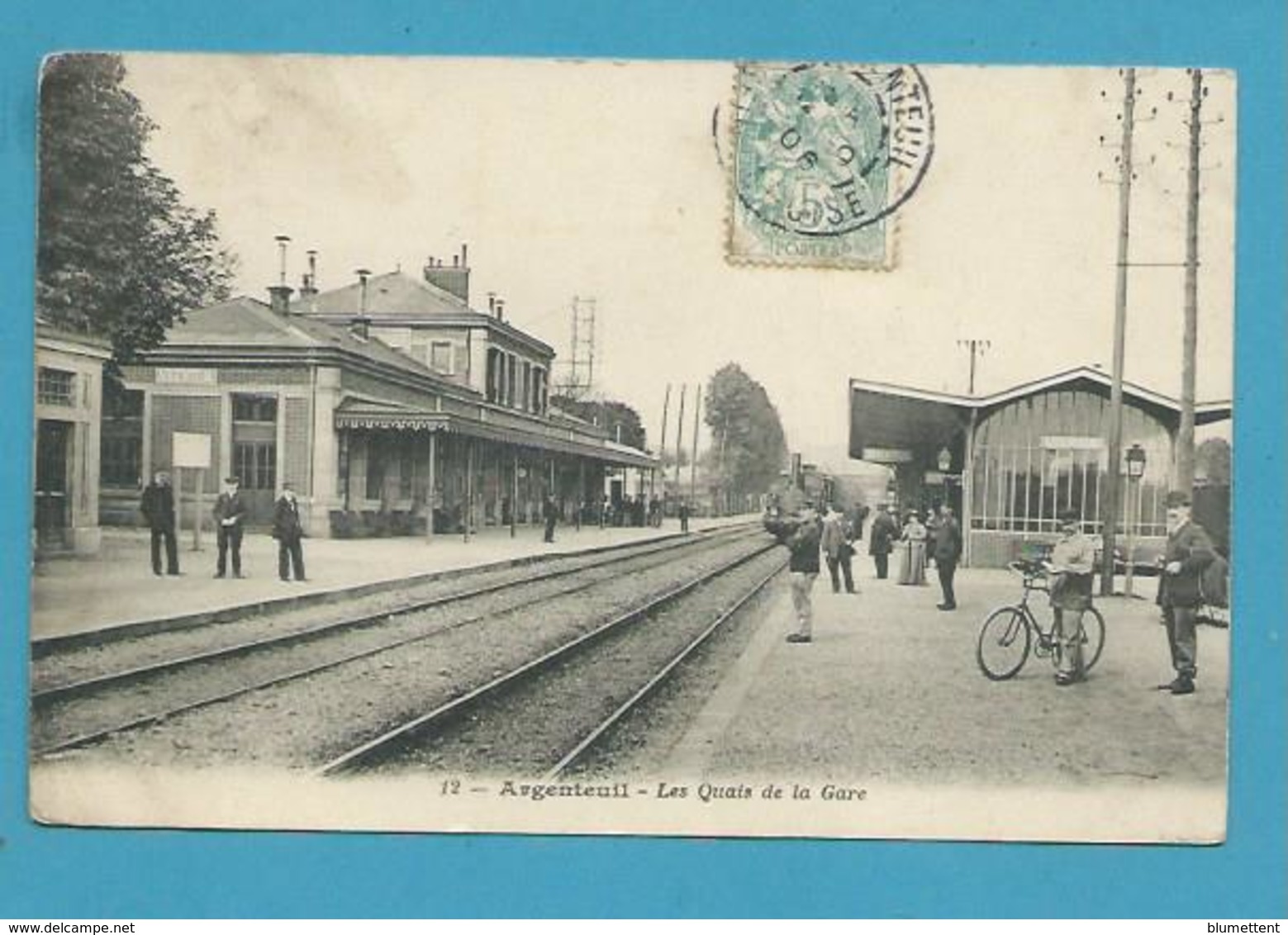 CPA 12 - Chemin De Fer Arrivée D'un Train En Gare D'ARGENTEUIL 95 - Argenteuil