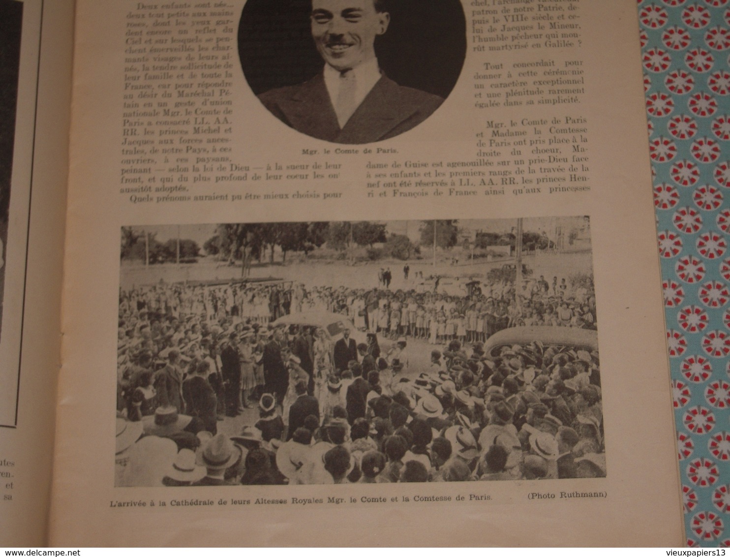 Le Maroc Catholique n°8 Aout 1941 - P.P Franciscains Rabat - le Comte de Paris, Michel & Jacques de France, Weygand &c.