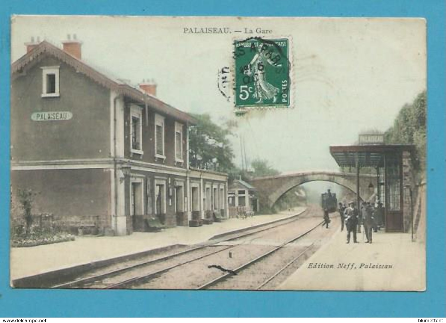 CPA Chemin De Fer Arrivée Du Train En Gare De PALAISEAU 91 - Palaiseau