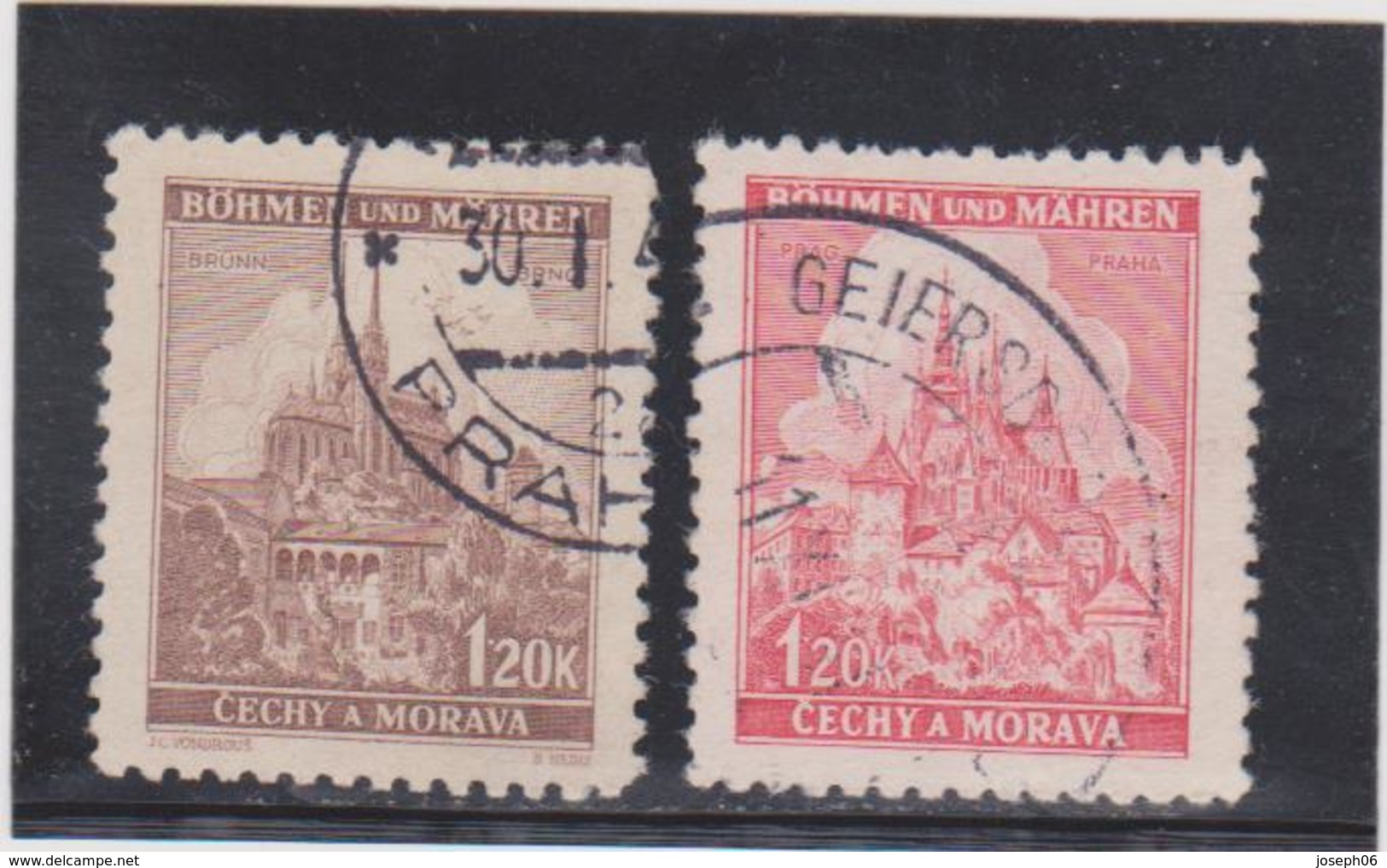 BOHEME & MORAVIE  1940-41  Y.T. N° 41  à  60  Incomplet  Oblitéré - Used Stamps