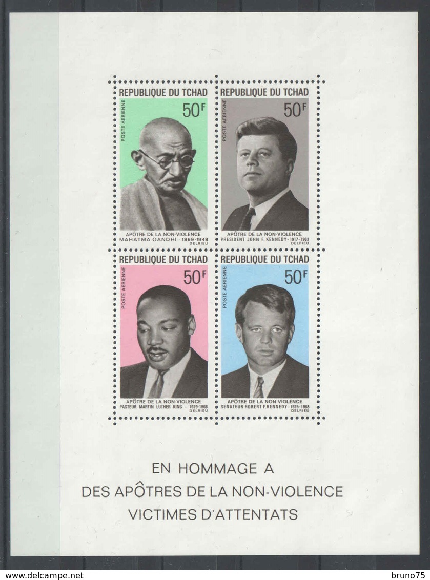 Tchad - YT BF 5 ** - 1969 - Ghandi - Kennedy - King - Tschad (1960-...)