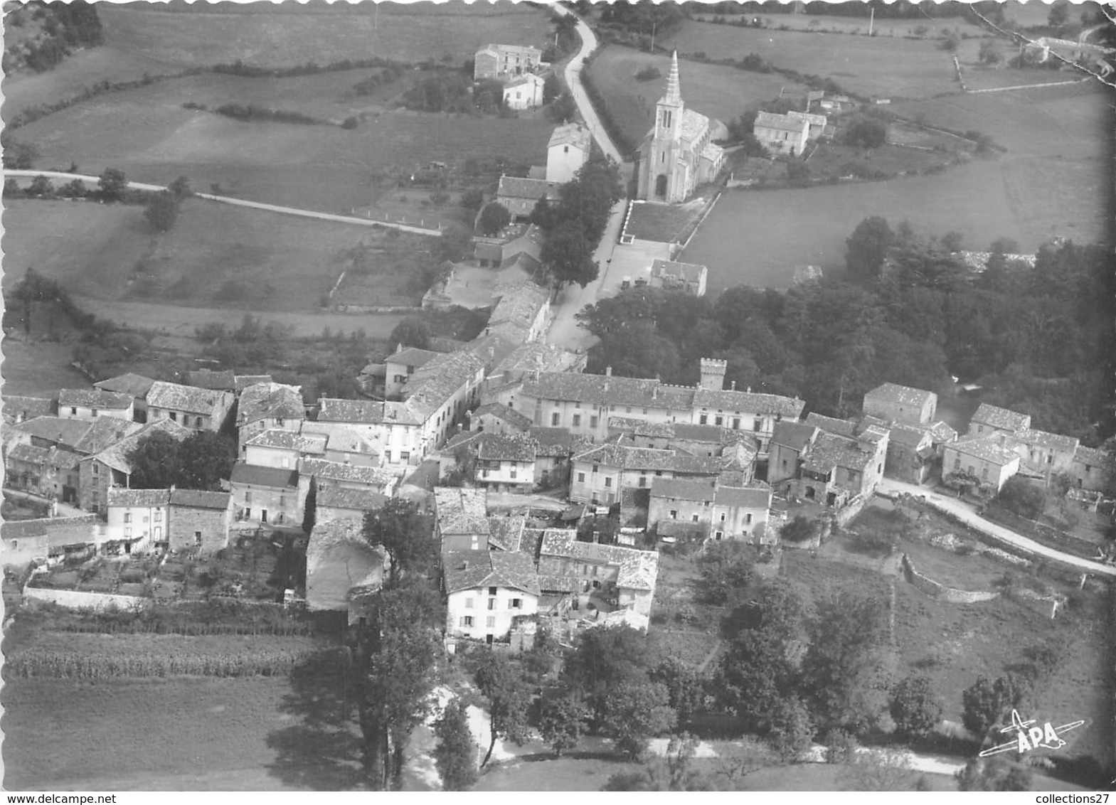 81-VAOUR-  VUE GENERALE AERIENNE - Vaour