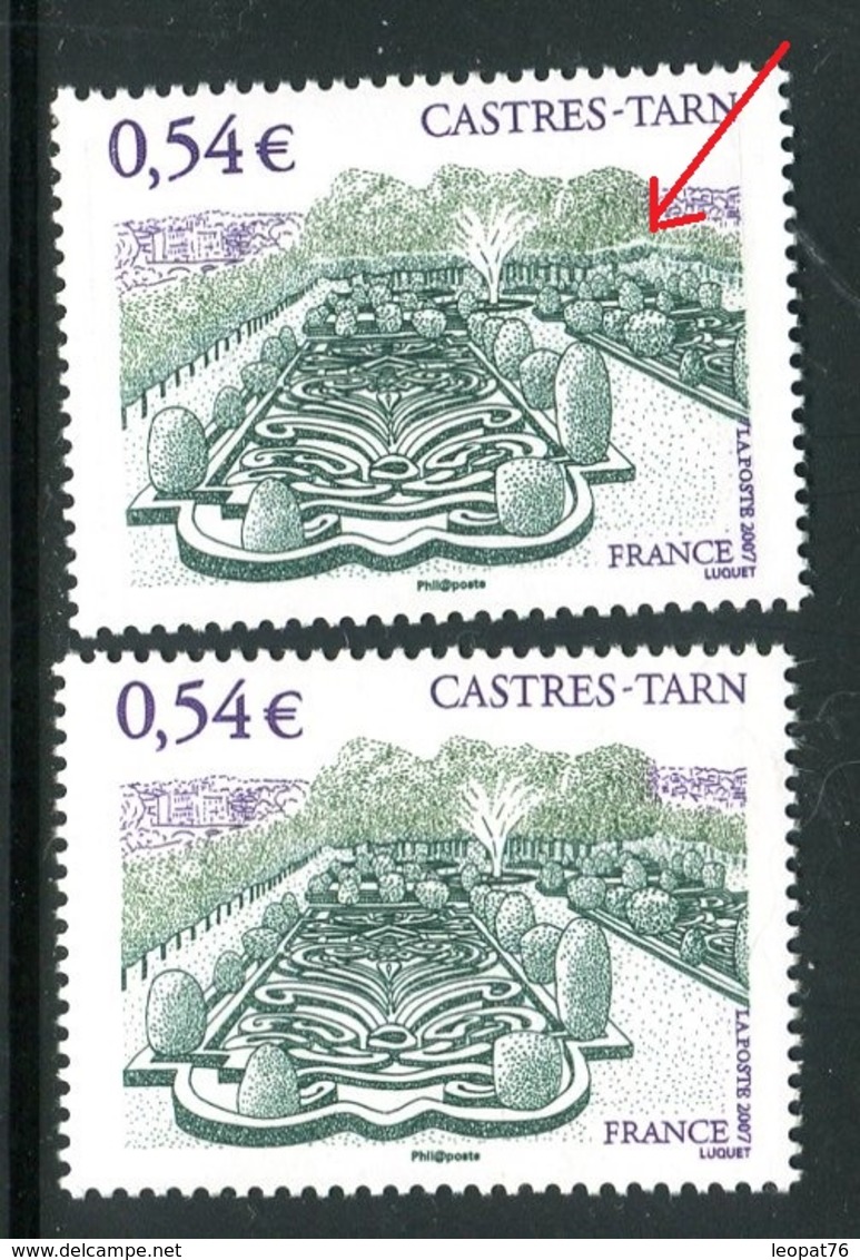 France - N° 4079 - 1 Exemplaire Avec Une Allée Blanche + 1 Normal , Neufs ** - Ref VJ108 - Neufs