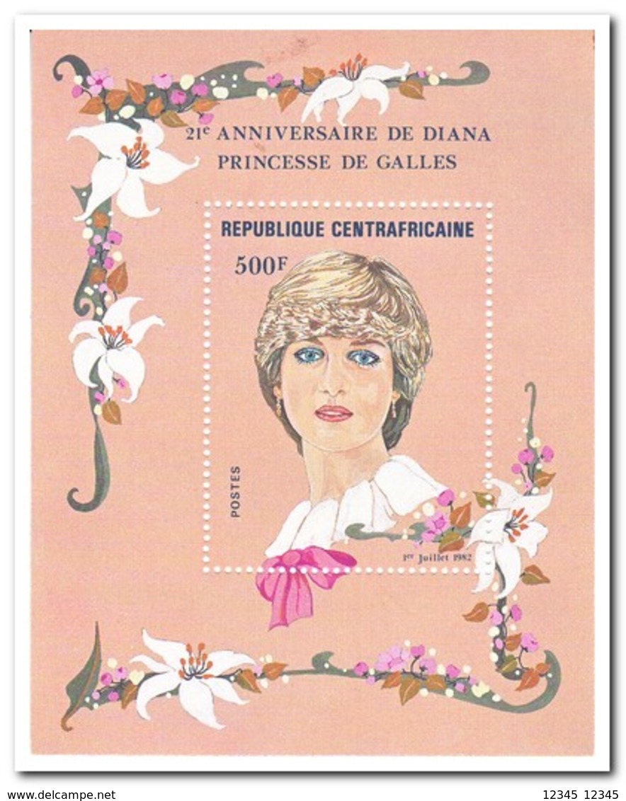 Centraal Afrika 1982, Postfris MNH, Flowers, Diana - Centraal-Afrikaanse Republiek