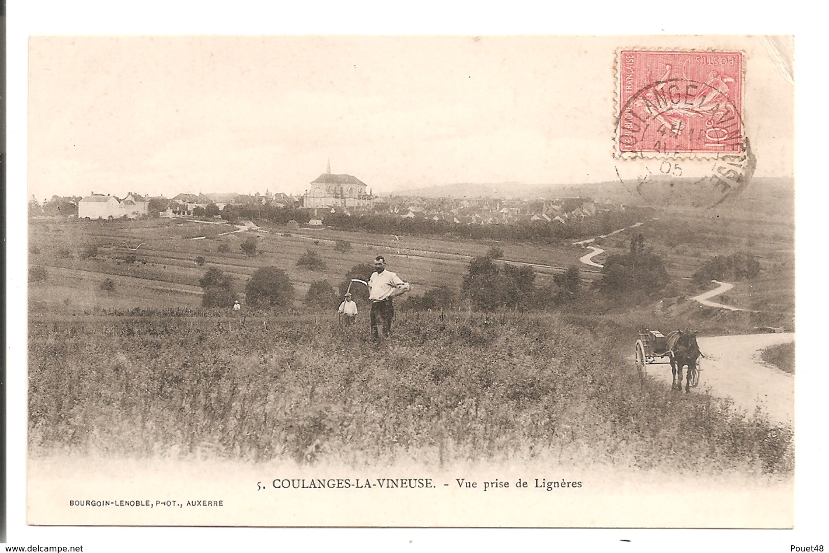 89 - COULANGES LA VINEUSE - Vue Prise De Lignières. - Coulanges La Vineuse