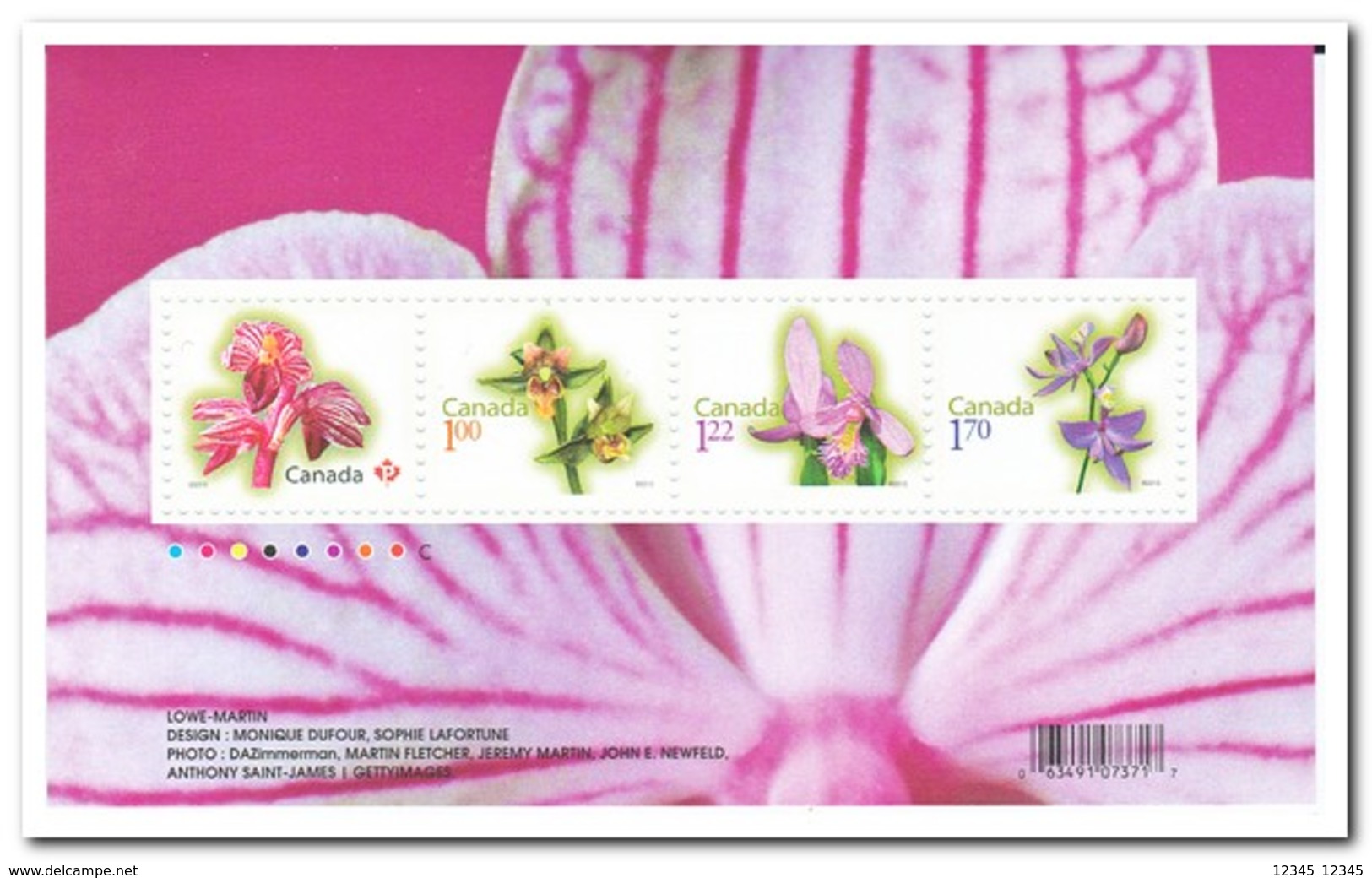 Canada 2010, Postfris MNH, Flowers, Orchids - Ongebruikt